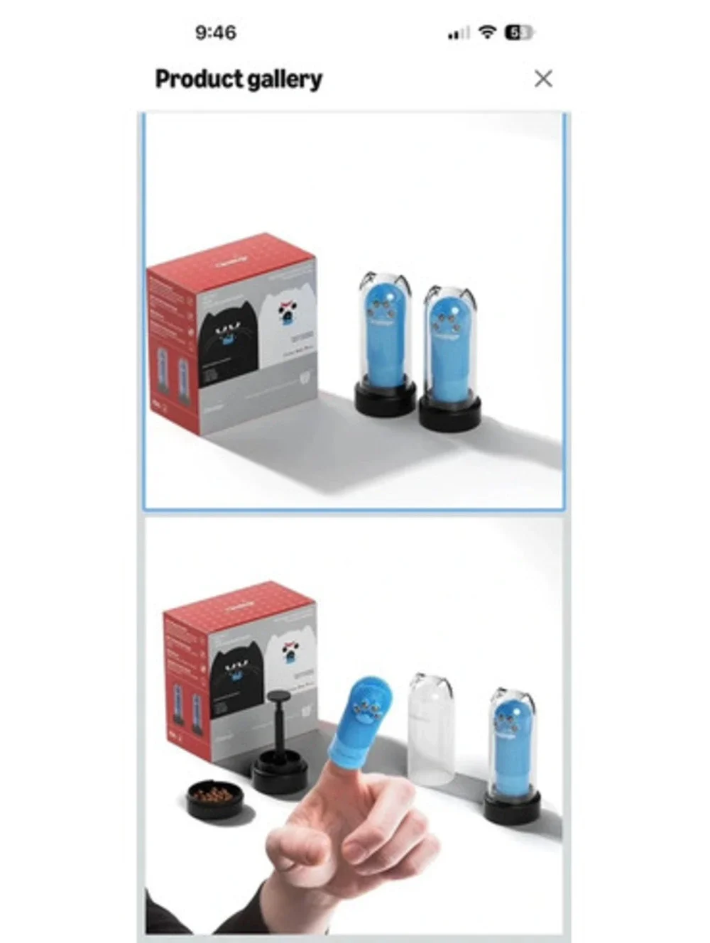 Pet finger toothbrush